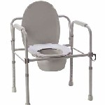 Folding Steel Commode