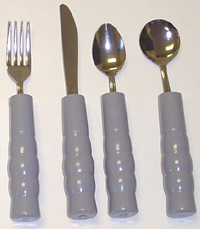 Weighted Eating Utensils w/Contoured Handles KE115401