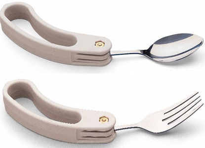 Hole-In-One Angled Spoon &amp; Fork Set MA746187