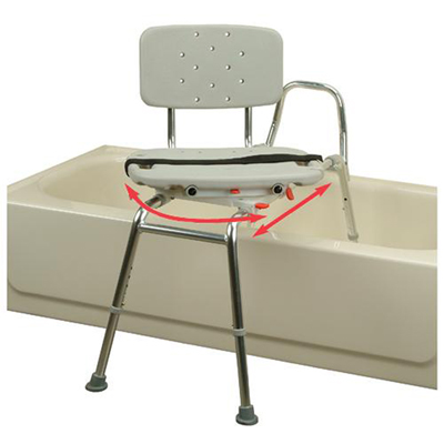 Sliding Swiveling Bathtub Transfer Bench and Chair EH37662