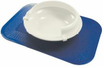No Slip Melamine Scoop Dish with Bumper PA173
