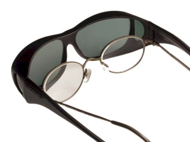 cocoons fit over sunglasses - float over your prescription glasses frames