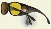 Cocoons fit over sunglasses - side view